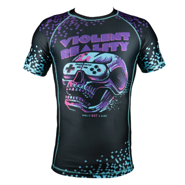 PRIDE OR DIE violent reality s/s RASHGUARD - BLACk